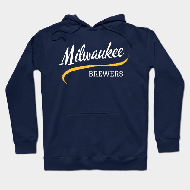 Brewers Retro Hoodie by CityTeeDesigns